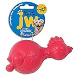 JW Pet Company Ruffians Chicken Dog Toy, Medium (Colors Vary)