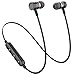 Bluetooth Earbuds, ANMII H8 Magnetic Wireless Sports Headphones with Mic Noise Isolating, In Ear Stereo Bass Earbuds V4.2, IPX4 waterproof Headsets for Running Workout Gym (Black)