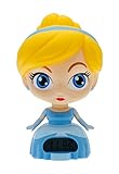 BulbBotz Disney Princess Cinderella Kids Light Up Alarm Clock | blue/yellow | plastic | 7.5 inches tall | LCD display | boy girl | official