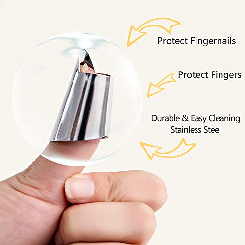 Finger Guards for Cutting 7 PACK Unbreakable Stainless Steel Finger