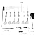 B-right Under Cabinet Lighting, 9 LED Puck Lights Hard Wired Lighting, 12V Plug in UL Adapter 1020lm Under Counter Lights with Enough Brightnes, Stick on Light Soft Warm White 3000K, Pack of 6