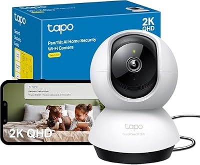 TP-Link C220 360°-WLAN-Überwachungskamera für den Innenbereich, 2K 4MP, IR Nachtsicht, Bewegungserkennung, Zwei-Wege-Audio, kompatibel mit Alexa und Google Assistant, für Babys/Haustiere