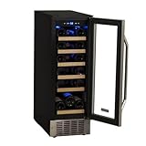 EdgeStar CWR181SZ 12 Inch Wide 18 Bottle Built-In Wine Cooler - Black/Stainless Steel