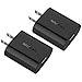 [2-Pack] Quick Charge 3.0 Wall Charger, VEDFUN Fast Charger for LG G5 G6 V20, HTC 10, HTC One A9, ZTE Axon 7, ASUS ZenFone 3/Deluxe/Ultra and Other QC 3.0/2.0 Supported Phones