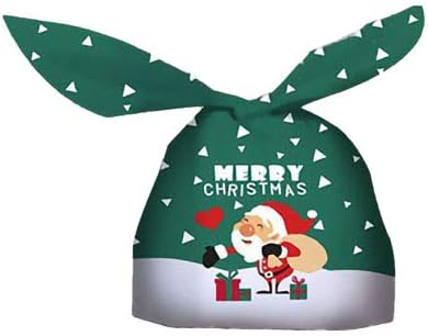 Amazon Beauty Player クリスマス 袋 ウサギ袋 50枚入り バレンタインチョコレート ギフト ホワイトデー プレゼント お返し 人気 キャンディー お菓子 ギフトバッグ 可愛い ラッピング袋 飴入れ プラスチック袋 プレゼントバッグ ポリ袋 小分け収納 レジ袋