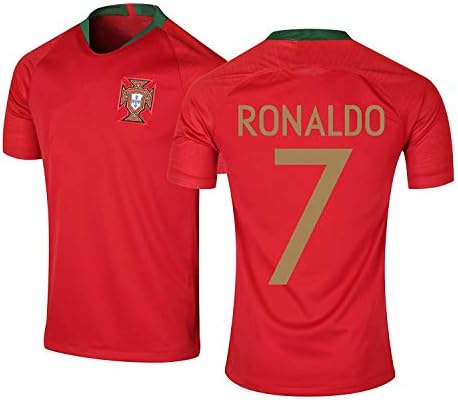 Step Shoes Red Portugal Jersey World Cup 2018(Ronaldo Football Jersey-Ronaldo t Shirts for Men)