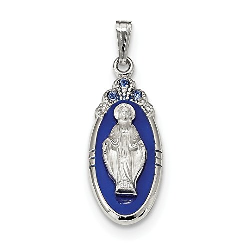 Ice Carats925 Sterling Silver Crystals Our Lady Of Miraculous - Main Image
