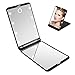 Tobbiheim Makeup Compact Mirror with 8 Dimmable Led Lights, Travel Compact Mirror for Purse with Touch Switch, Portable Folding Cosmetic Mirror Adjustable Brightness Magnification Mirror