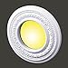 Renovators Supply Manufacturing Recessed Lighting Trim 8 in. Wide White Polyurethane Ornate Floral Recessed Ceiling Light Trims