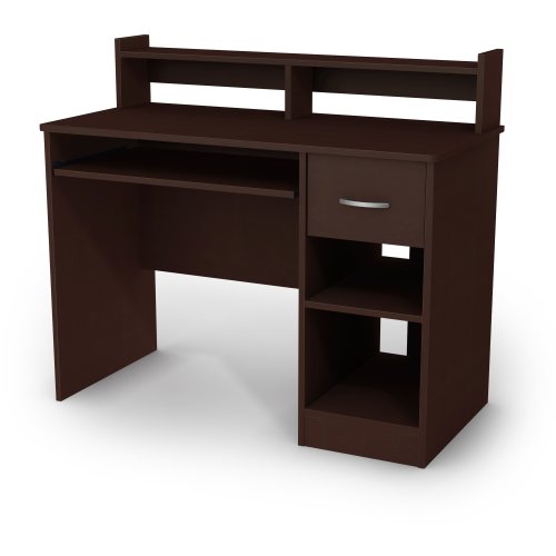 Computer Desk with Sliding Keyboard Tray Book Shelf Hutch Drawer Storage Shelves