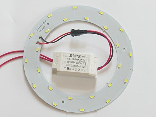 Ledy 12w 5730 SMD Led Panel Ceiling Light Fixtures Circle Annular Round Replacement Board Bulb (Warmwhite 4000-4500k)
