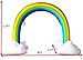 FORSTART Sprinkler Inflatable Rainbow Arch Toy Outdoor Water Play Sprinklers Over 6 Feet Long Summer Fun Backyard Play for Infants Kids