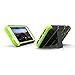 Zizo BOLT Series compatible with iPhone 8 Case Military Grade Drop Tested with Tempered Glass Screen Protector, Holster iPhone 7 case NEON GREEN