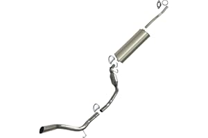 Northeastern Exhaust | Stainless Steel Intermediate Pipe, Muffler & Resonator Exhaust System Kit Compatible for 2001-2005 Ford Explorer Sport Trac 4.0L | Includes Clamps, Gasket, and Hanger