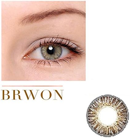 Women Multicolor Cute Charm and Attractive Fashion Contact Lenses Cosmetic Makeup Eye Shadow - Brown