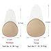 Muryobao Women Strapless Self Adhesive Backless Bra Plunge Invisible Sticky Bras Beige Large