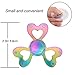 HTOYES Love Heart Rainbow Fidget Spinner Toy Colors Hand Tri-Spinner Focus Autism ADHD Finger Spiral Toy,Stress Reducer Relieves Anxiety and Boredom Spinner Toys