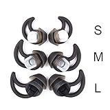 Replacement Silicone Earbuds Tips 3 Pairs Size S M L Fit Bose QC20 QuietControl 20 QC30 SIE2 IE3 Soundsport Wireless Earphones