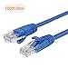 CableCreation 100 Feet CAT 5e Ethernet Patch Cable, RJ45 Computer Network Cord, Cat5/Cat5e/Cat6 LAN Cable UTP 24AWG+100% Copper Wire for PC, Mac, Laptop, PS3, PS4, Xbox, 30.5m, Blue