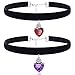 Cozylife S925 Seashell Pearl Pendant Girls Black Velvet Gothic Choker Necklace for Women Kids