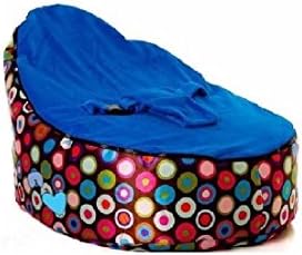 babybooper Baby Bean Bag Blue Top Multi SAME DAY SHIPPING (MULTI COLOR BEAN BAG)