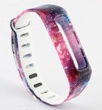 Baaletc (TM) Replacement Wrist Band Accessory for Fitbit One/ Wireless Activity Plus Sleep Tracker Wristband Bracelet (Starry Sky)