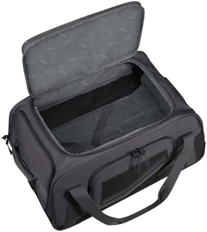City Racer - Borsone con Ruote 55 cm, 50 L - Bagaglio a Mano con Ampio Spazio e Scomparto Scarpe - Idrorepellente, Smart Sleeve, Resistente - Nero
