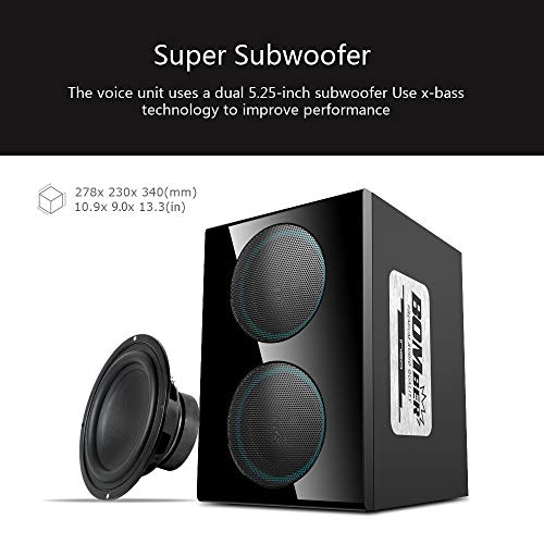 ineo Wooden 2.1 Gaming/PC Speakers with Subwoofers and Individual
