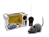 Allytech RC Mouse Funny Wireless Remote Control Rat Toy for Cats Dogs Pets Kids Novelty Gift Funny (Grey)