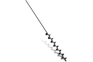 32" x 2" Extended Length Garden Auger Drill Bit for Planting Bulb & Bedding Plant Auger 100% Solid Barrel-No Need to Squat Po