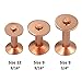 DGOL 50 Sets Shinning #12 Size 12 Red Copper Burrs Rivets Washers 9/16 inch (14mm) Long