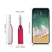 OH GUAPA Electric Heated Eyelash Curler, Portable Mini Makeup Eye Lashes Curling Tool Professional Enhancer Pen with Comb Design Safety Cute Eyelash Curler Brush for Girls Women Ladies, Rose Red