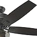 Hunter Fan Company, 54187, 52 inch Bennett Matte Black Ceiling Fan with LED Light Kit and Handheld Remote