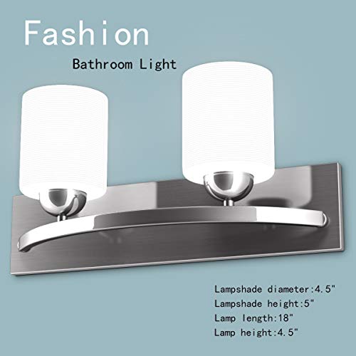 Tangkula Bathroom Vanity Lamp Brushed Nickel Wall Mounted Vanity