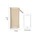 Minimalist Soft PU Leather Pencil Case Handy Travel Organizer Purse Pouch Makeup Bag Gold
