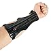 Chuangtong Archery Arm Guard Shooting Protection Safe Guard PU Leather with 3 Adjustable Straps