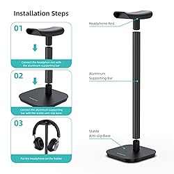MANMUVIMO Headphone Stand, Desktop Headset Stand