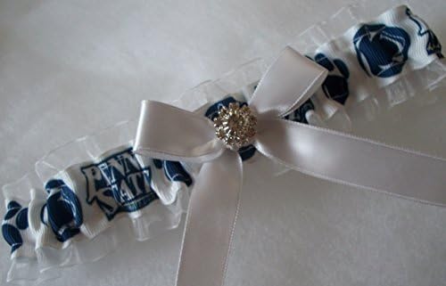 Penn State garter, navy and white garter, PSU garter