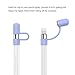 Apple Pencil Cap Holder - MoKo Premium Soft Silicone Elastic Apple Pencil Cap Holder Pen Keeper Cover, Light PURPLE (2 Pieces Included)