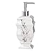 Creative Scents Vanda White Soap Dispenser Bathroom Countertop Hand Lotion Pump - Lotion Dispenser for Liquid Soap with Durable Pump, Modern Cherry Blossom Style