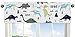 Sweet Jojo Designs 9-Piece Navy Blue and Green Modern Dinosaur Baby Boys or Girls Crib Bedding Set with Bumper