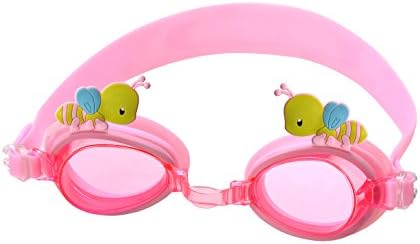Swimming Goggles for Kids by Goggle Pets; 100% Silicone Straps, Premium Quality Lenses, Anti Fog Scratch Resistant UV Protection