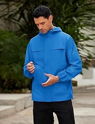 COOFANDY Men's Rain Jacket Waterproof Lightweight