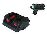 1911 Mil Spec, 70 Series Style Fixed Fiber Optic Sight Set Red Rear, Green Front