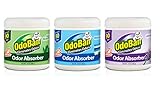 OdoBan Solid Odor Absorber for Home and Small Spaces, Original Eucalyptus, Fresh Linen and Lavender Scents, 14 oz, 3-Pack