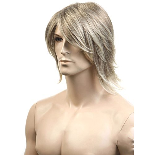 Men S Short Silver Golden Wigs For Men Lacefront Wigs Hair Wigs