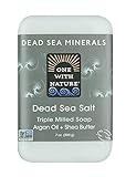 One With Nature Dead Sea Mineral Soap, Dead Sea Salt, 7-Ounces (Pack of 6)
