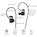 CCK Bluetooth Headphones Wireless Earbuds Sports Best Running Earphones Hi-Fi Stereo Noise Cancelling Sweatproof for Gym Workout Exercising in Ear Headsets Computer iPhone Android (Black), S,M,L