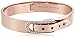 Michael Kors Rose Gold-Tone Fold Over Bangle Bracelet