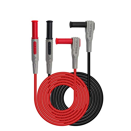 WINGONEER Multimeter Test Leads Kit Includes Safety Alligator Clips Banana Plug to Test Hook Cable